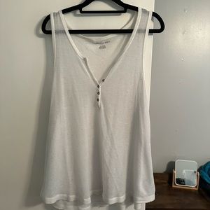 Sheer American Eagle White Tank